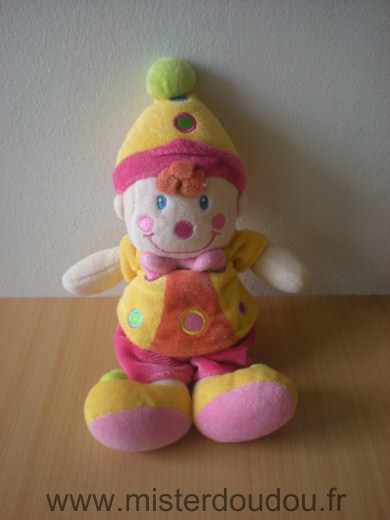 Nicotoy Clown Jaune rose - Très bon état