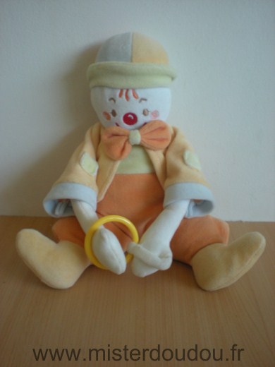 Sucre d orge Clown Orange anneau jaune - Très bon état