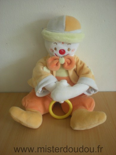 Sucre d orge Clown Orange vert anneau jaune - Très bon état