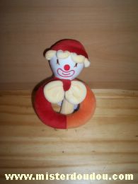 Sucre d orge Clown Rouge orange jaune - Très bon état