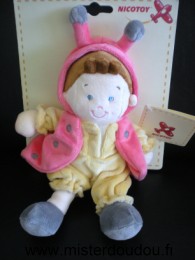 Nicotoy Coccinelle Bonhomme coccinelle rouge jaune - Neuf