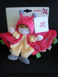 Nicotoy Coccinelle Bonhomme coccinelle rouge jaune - Neuf
