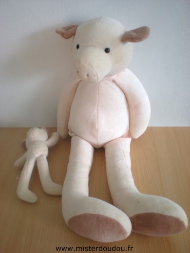 Cochon Rose avec bébé cochon rose Moulin roty