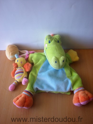 Nicotoy Crocodile Bleu vert - Très bon état