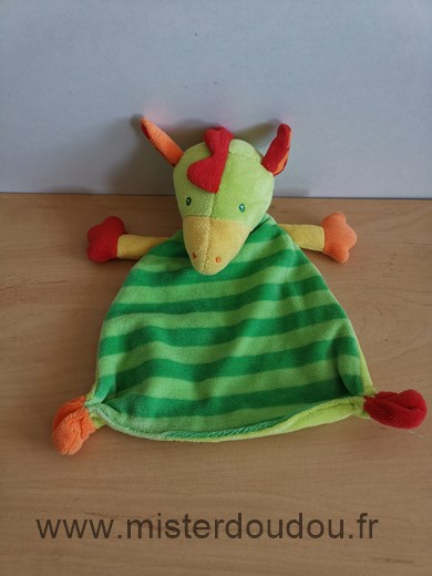 Baby sun Dragon Vert jaune rouge - Très bon état