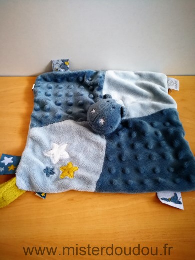 Noukie s Dragon Bleu etoiles attache tetine - Très bon état