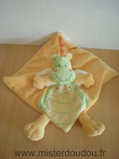 Nicotoy Dragon Jaune orange vert blanc - Très bon état