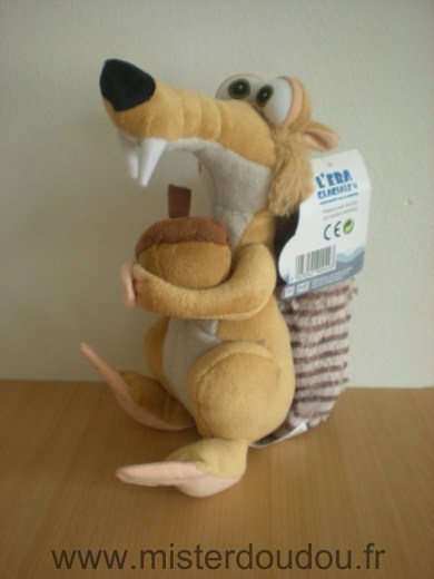 Ecureuil Scrat marron avec noiette L age de glace