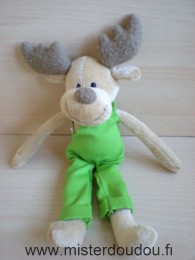 Marque Inconnue Elan Beige salopette verte - Très bon état