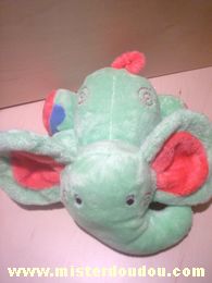 Addex Eléphant Vert rouge bleu - Très bon état