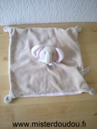 Auchan Eléphant Beige dessus rose dessous - Très bon état