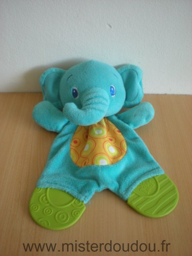 Bright starts Eléphant Bleu vert jaune - Très bon état