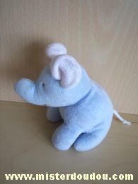 Comptine Eléphant Bleu blanc - Mauvais état