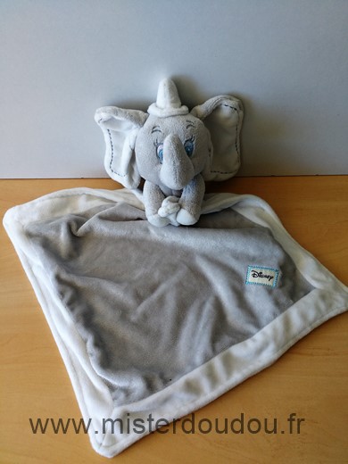 Disney Eléphant Gris mouchoir gris blanc - Très bon état