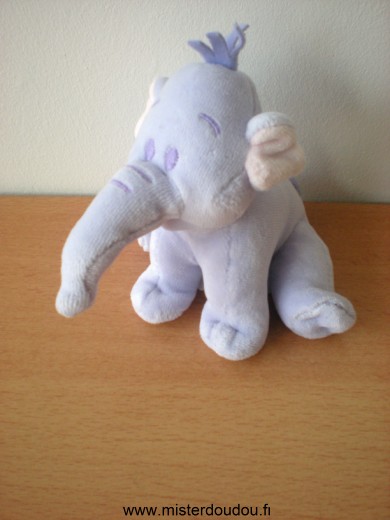 Disney Eléphant Lumpy mauve - Très bon état