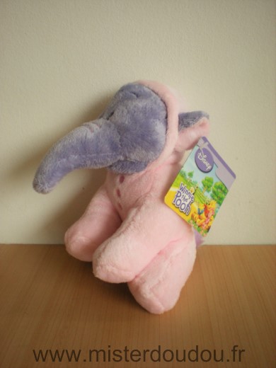 Eléphant Lumpy mauve habit rose Disney