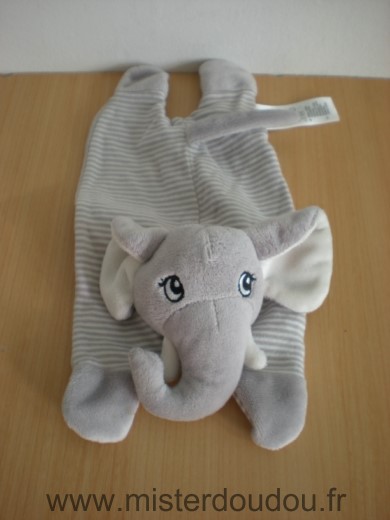 H et m Eléphant Gris rayures sur le dos - Très bon état