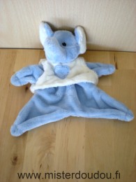 Marque Inconnue Eléphant Bleu gilet blanc coeur bleu - Très bon état