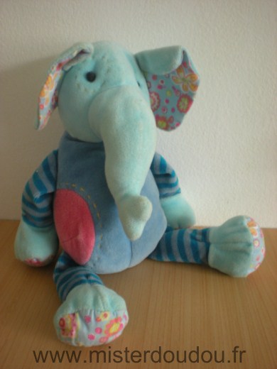 Maxita Eléphant Bleu rose - Très bon état