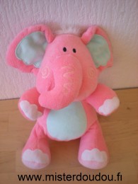Mes amis calins Eléphant Rose bleu - Très bon état