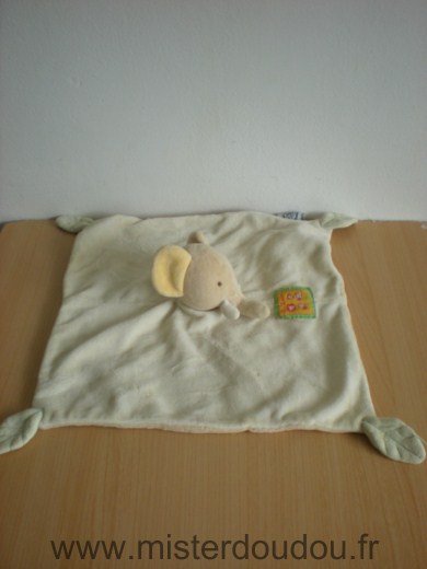 Moulin roty Eléphant Ecru beige les loustics - Très bon état