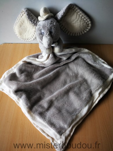Nicotoy Eléphant Dumbo simba gris mouchoir gris - Très bon état