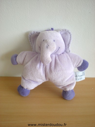 Soft friends Eléphant Mauve - Très bon état