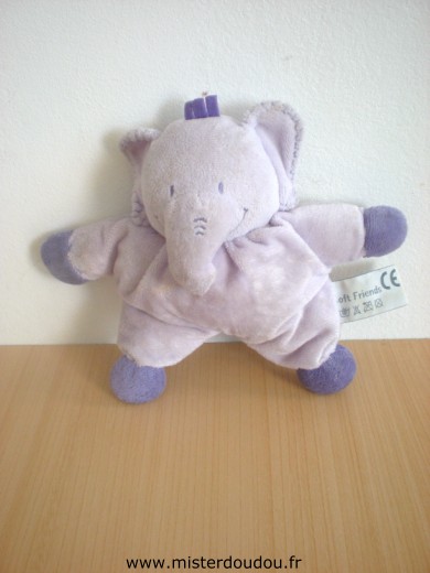 Soft friends Eléphant Mauve - Très bon état