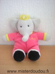 Tigex Eléphant Rose jaune gris - Très bon état