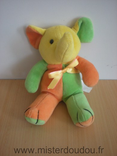 Toys r us Eléphant Orange vert jaune - Très bon état