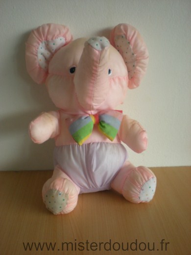Marque Inconnue Eléphant Style puffalump rose bleu toile de parachute - Très bon état