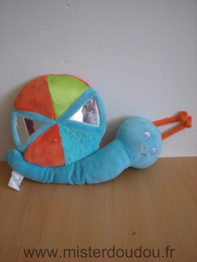 Ciad Escargot Bleu orange vert miroirs - Très bon état