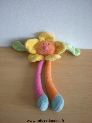 Jollybaby Fleur Orange jaune vert rose - Très bon état