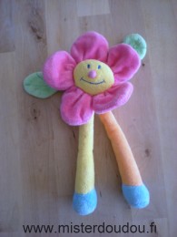 Jollybaby Fleur Rose jaune orange vert bleu - Très bon état