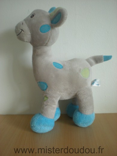 Arthur et lola Girafe Arthur gris bleu vert - Très bon état