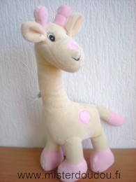 Girafe Jaune coeur rose Arthur et lola