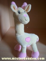 Girafe Jaune taches roses Arthur et lola