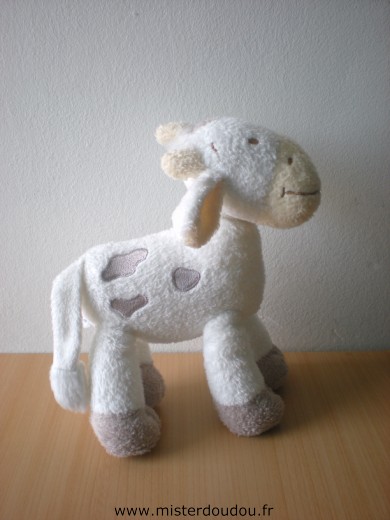 Babyclub Girafe Blanc taches marrons museau jaune - Très bon état