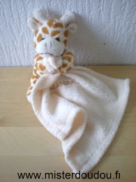 Credit mutuel Girafe Ecru taches marrons mouchoir ecru credit mutuel - Très bon état
