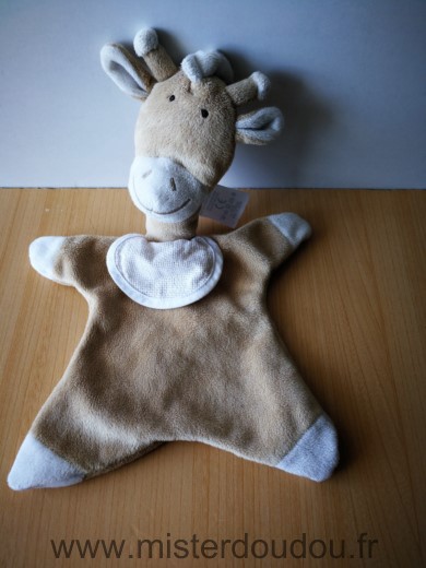 Dmc Girafe Beige bavoir a broder - Bon état