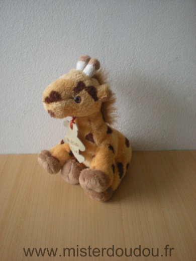 Histoire d ours Girafe Orange taches marrons - Très bon état