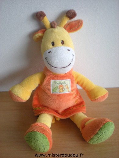 Kiabi baby Girafe Jaune robe orange ma petite tribue kitchoun - Très bon état
