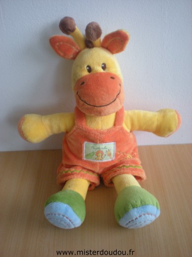 Kiabi baby Girafe Jaune salopette orange ma ptite tribu - Très bon état