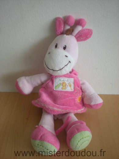 Girafe Rose ma petite tribue Kiabi baby