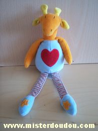 Marks et spencer Girafe Orange bleu coeur rouge - Très bon état