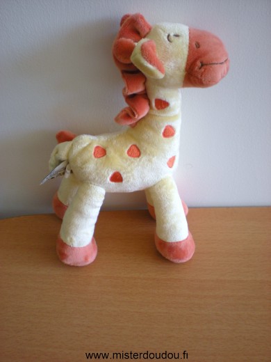 Girafe Jaune orange Mots d enfants