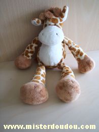 Nicotoy Girafe Beige blanc taches marrons - Très bon état