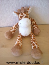 Girafe Blanc beige taches marrons Nicotoy