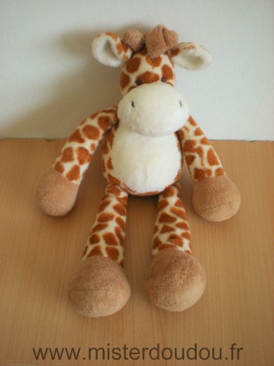 Nicotoy Girafe Ecru blanc taches marron - Très bon état