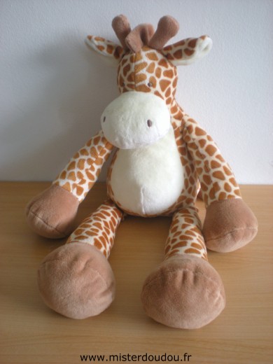 Nicotoy Girafe Ecru taches marron - Très bon état